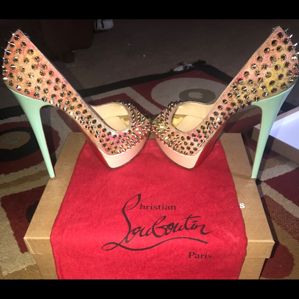 ‼️Flash Sale‼️ Christian Louboutin Lady Peep Spike - Picture 4 of 8